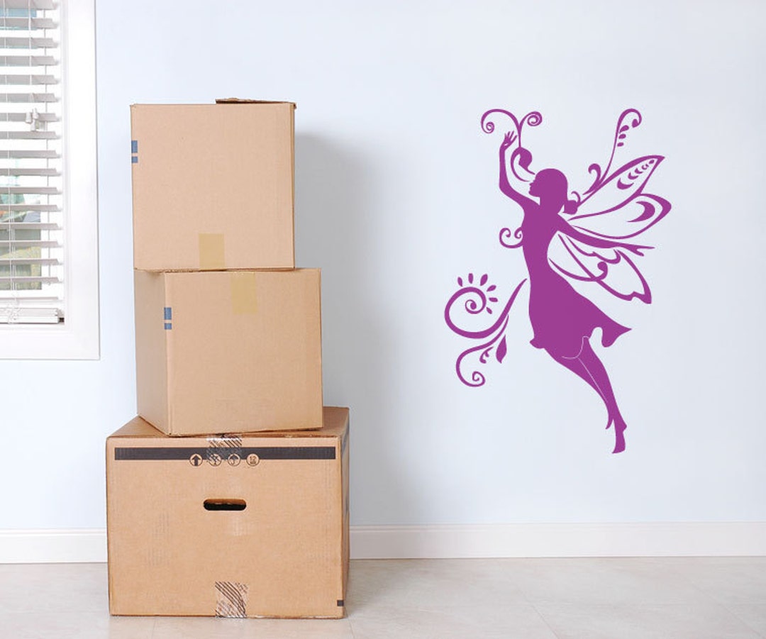 Fairy Wall Decal Girls Bedroom Classic Fairy Nursery Wall Sticker ...