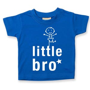 Little Bro Kids Tshirt Little Brother T Shirt Various Colours Children New Born Gift Present