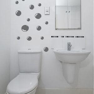 Wandtattoo Bubble Wandaufkleber 42er Set Bad Shower Kinderzimmer Wandsticker Badspiegel Fliesen