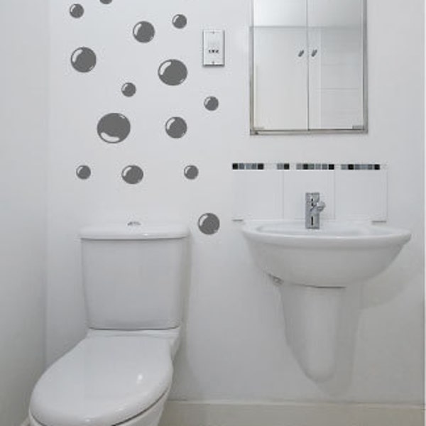 Bubble Muurstickers Pak van 42 Decal Bad douche kinderen slaapkamer sticker cadeau ensuite bad spiegel tegels