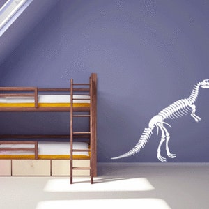 Dinosaur Skeleton Wall Decal Sticker Boys Bedroom TRex