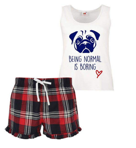 Tartan short pjs sale