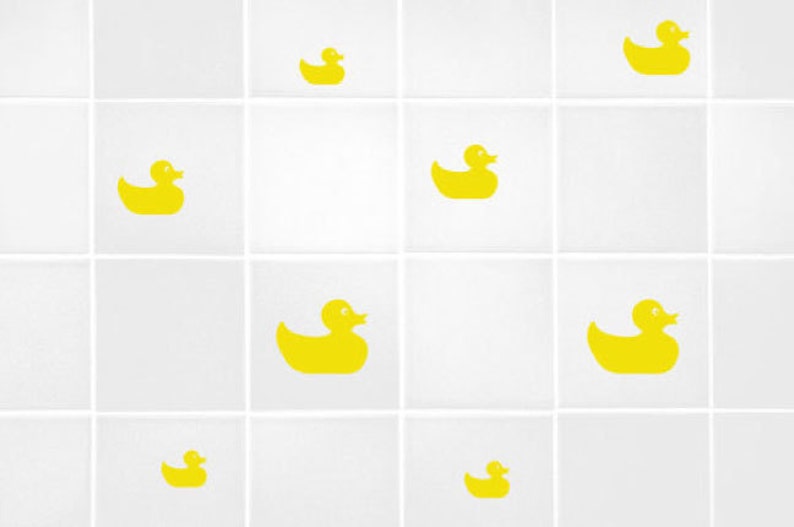 Bathroom Duck Tile Decal Set of 11 Ducks for Tiles or Walls Etsy