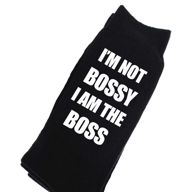 Boss Socks Mens I Am Not Bossy I Am The Boss Fathers Day Dad Present Boyfriend Husband Uncle