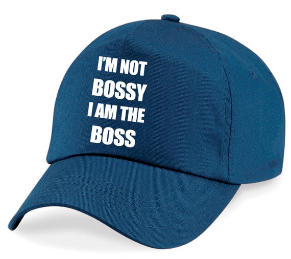 Bossy I'm the Boss Cap Mum Dad Present 