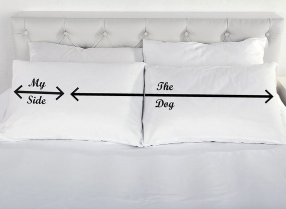 My Side The Dog Pillow Cases Dog Lover Gift Printed Pillow Etsy