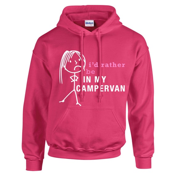 Campervan Hoodie Ladies I d Rather Be in My Campervan Hoodie Hoody Jumper Top Mum Friend Mothers Day Wife Etsy Ireland