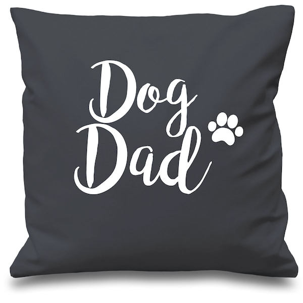 Dog Dad Cushion Cover Pet Dog Lover Printed Cushion Present Gift