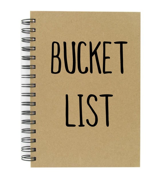 Bucket List Note Book A5 Hard Back Great Quality Lined Note Book