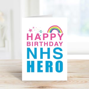 NHS Hero Card Happy Birthday NHS Hero Greeting Birthday Card Aunt Aunty Mothers Day