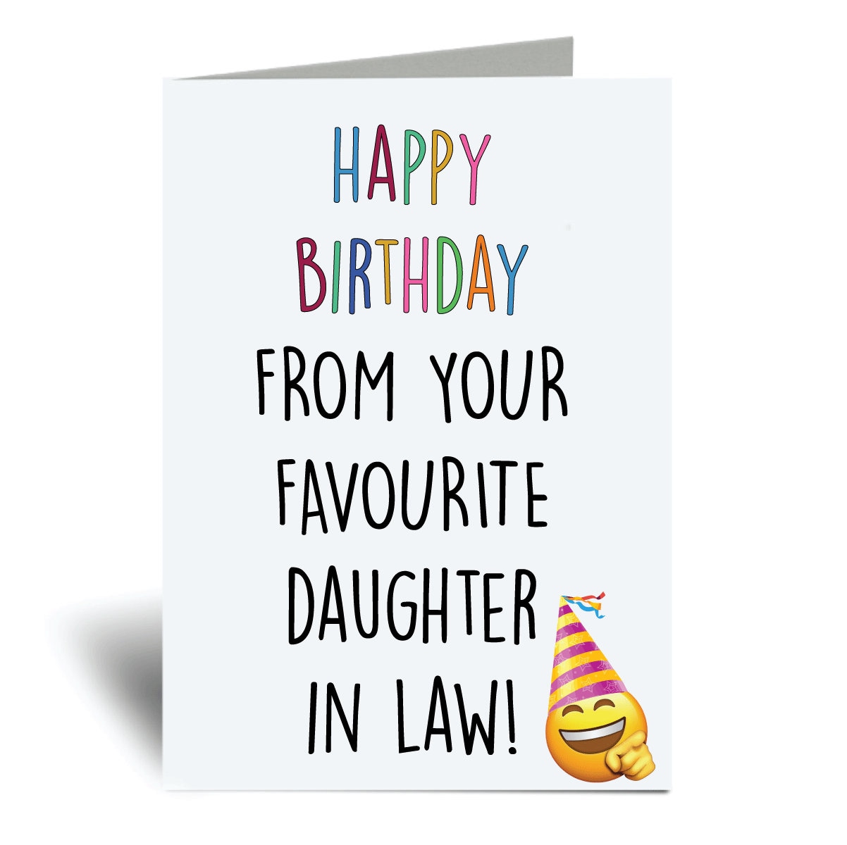 Happy Birthday From Your Favorite Daughter In Law Happy Birthday From Your Favourite Daughter In Law Card - Etsy Australia