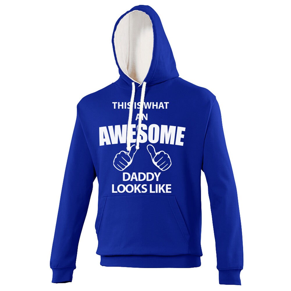 Awesome Daddy Hoodie Hoody This Is What An Awesome Daddy Looks | Etsy