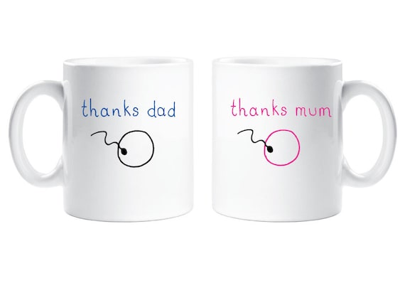 mum and dad mug set
