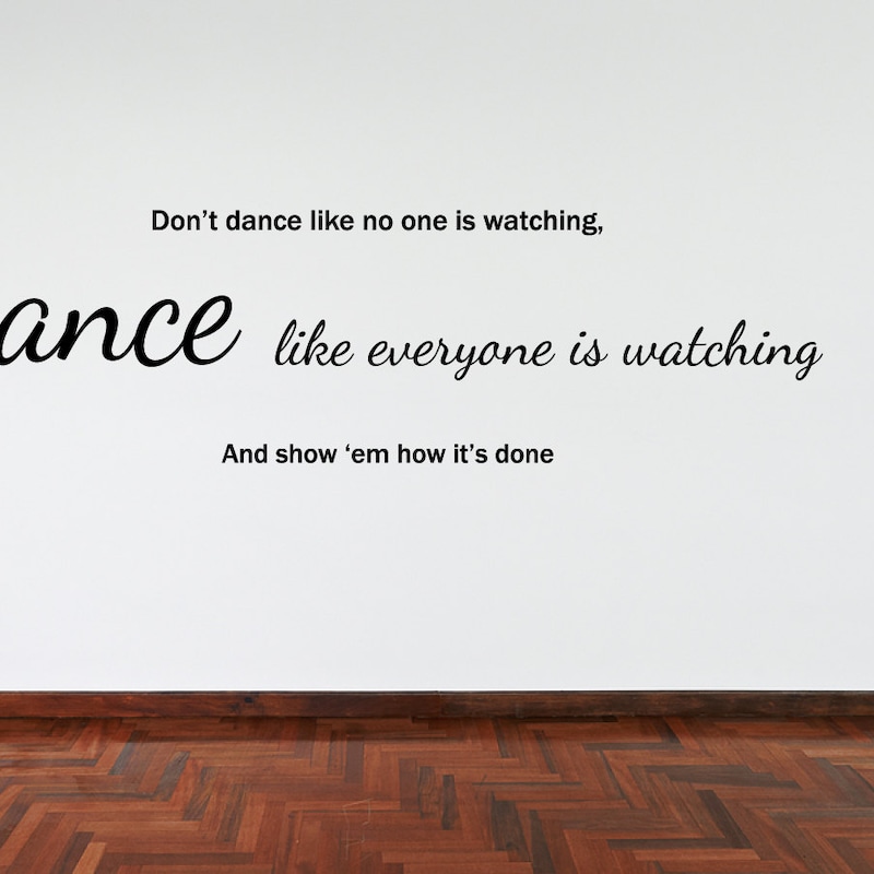 Motivational Dance Decals - Etsy
