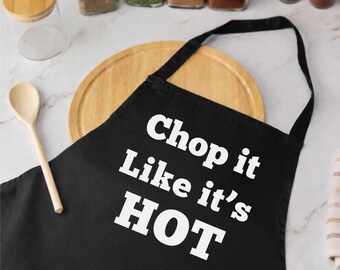 Grembiule Chop It Like It's Hot Grembiule nero Regalo per cucinare