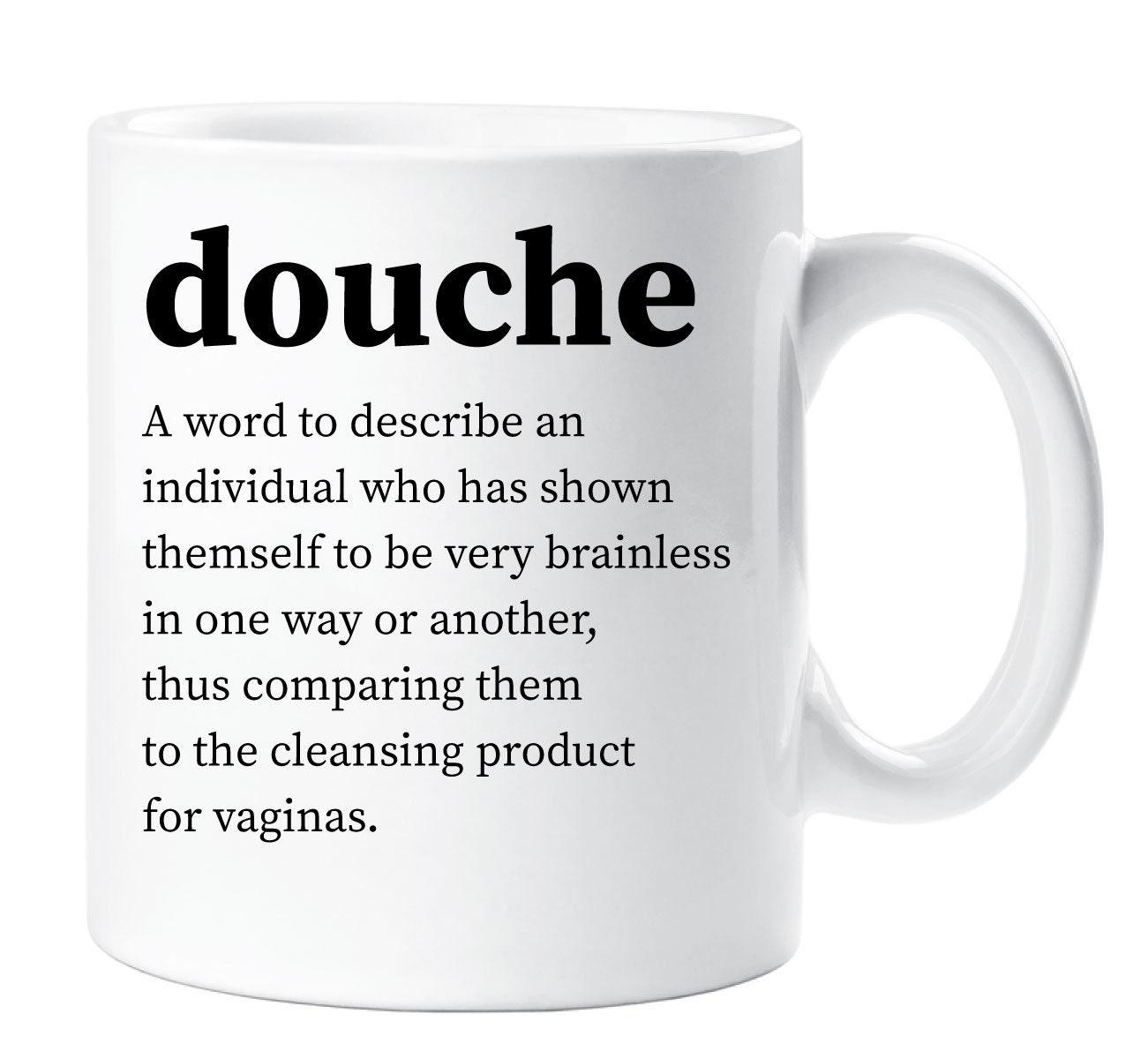 Douche Mug Urban Dictionary Definition Funny Novelty Ceramic Etsy