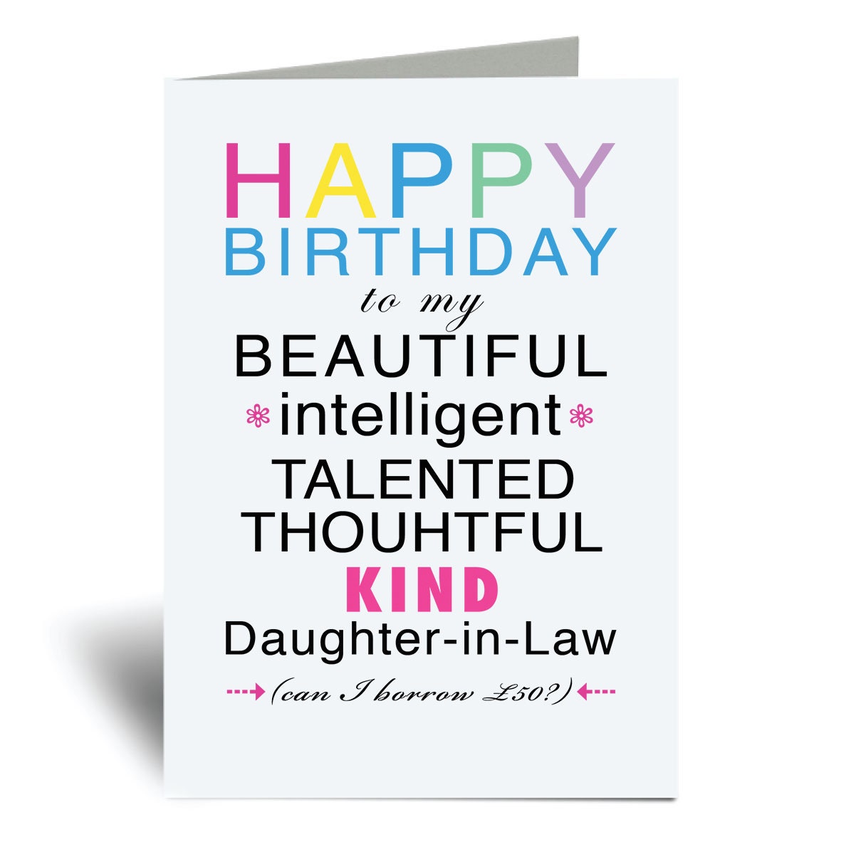 Buy Daughter in Law Birthday Card Happy Birthday Daughter in Law ...