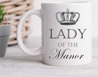 Herrgårdens fru mugg keramik nyhet present mamma fru kopp present present