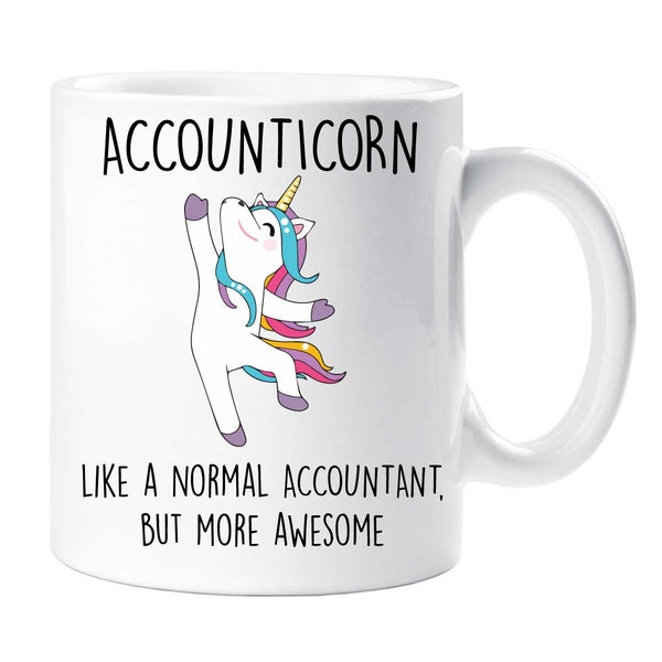 Accounticorn Mok Unicorn Als een normale accountant, maar meer awesome Cup Secret Santa Gift