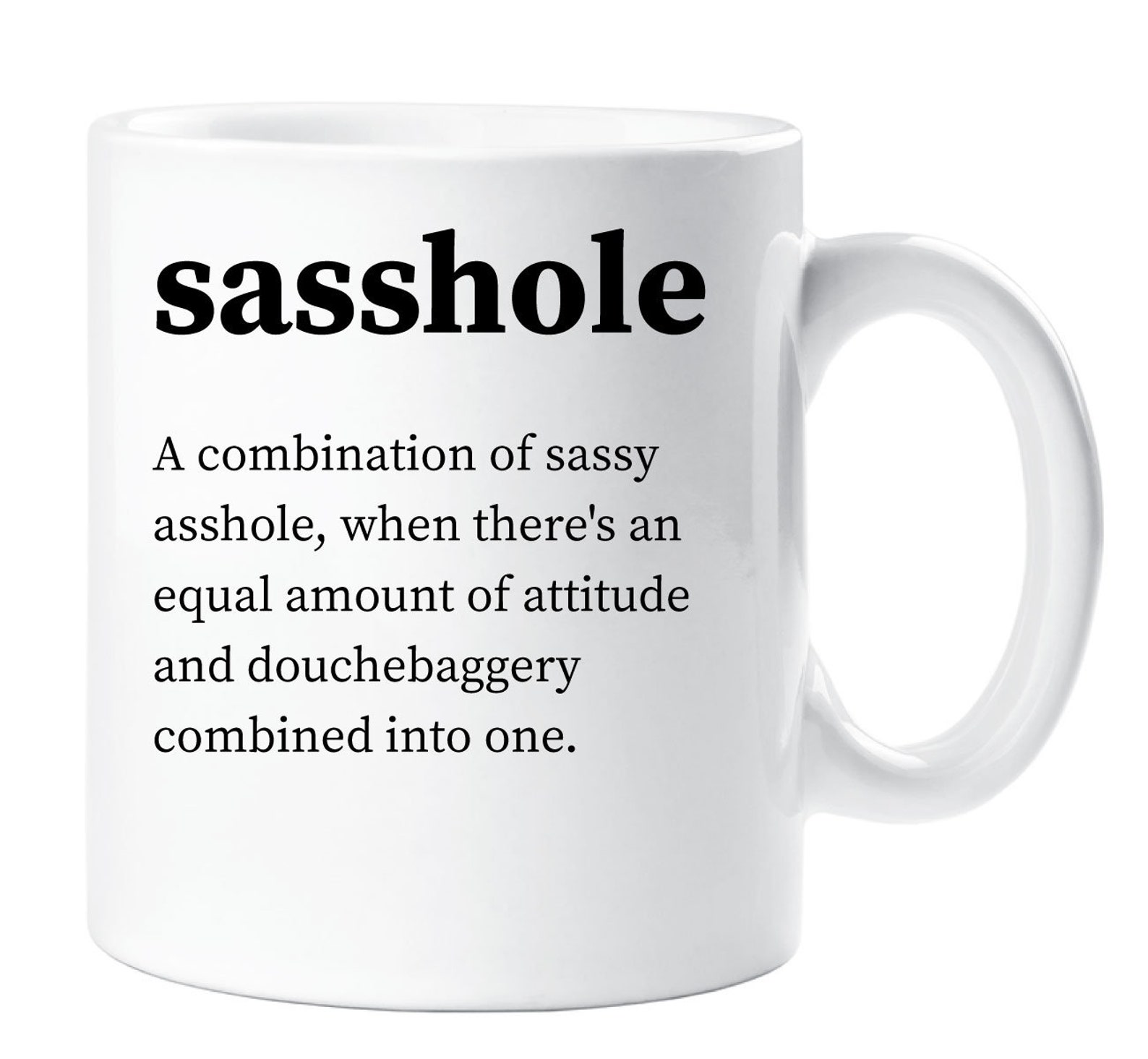 Mug Sasshole Urban Dictionary définition nouveauté drôle tasse Etsy