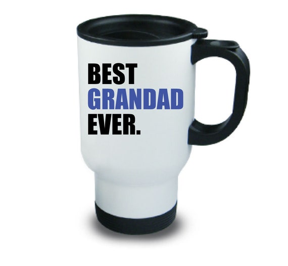 Blue/Red 14oz Best Grandad Ever Novelty Gift Aluminium Travel Mug Blue/Red 14oz Best Grandad Ever Novelty Gift Aluminium Travel Mug