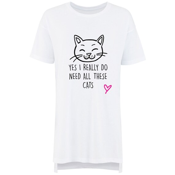 Yes I Really Do Need All These Cats Cute Kitty Faces T-Shirt Yes I Really Do Need All These Cats Cute Kitty Faces T-Shirt