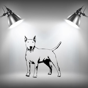 English Bull Terrier Wall Decal Sticker Decorative Dog