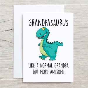 Carte grand-père dinosaure Grand-père carte voeux Anniversaire Fête des Pères
