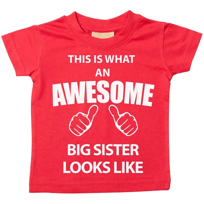 Big Sister T Shirt This is What an Awesome Big Sister Looks Etsy