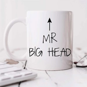 Mug - Mr Big Head Unique Gift for Dad, Fun Birthday or Father&#39;s Day Office Mug, Perfect for Him