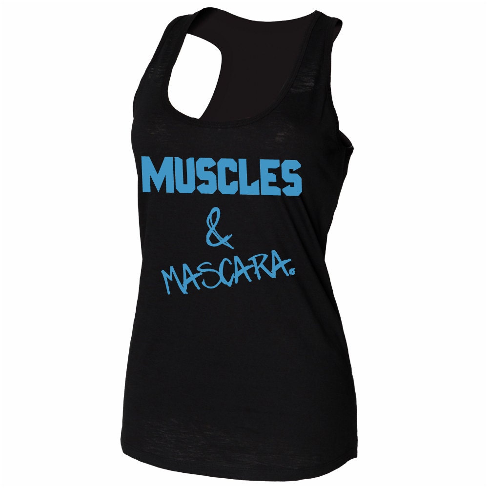 Muscles and Mascara Workout Racing Back Slub Burn Out Vest - Etsy