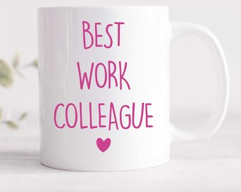 Caneca para o Melhor Colega de Trabalho - Presente Perfeito para Amigo Secreto, Colega de Escritório, Amante de Chá e Café - Uma Demonstração Única de Apreço ao Colega