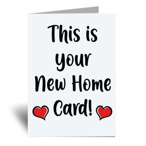 Carte de déménagement pour votre nouvelle maison, carte de voeux pour votre nouvelle maison, nouveauté