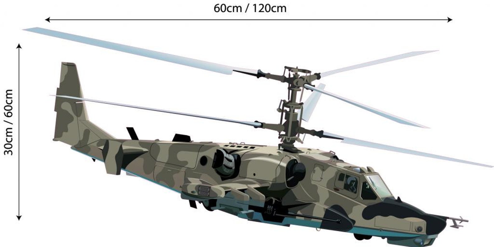 Wall Decal Army Helicopter Sticker Camouflage Military Chopper | Etsy