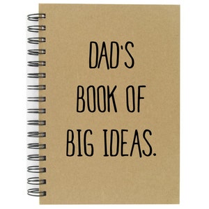 Cahier de notes pour papa Cahier de grandes idées pour papa A5 avec dos rigide et grande qualité