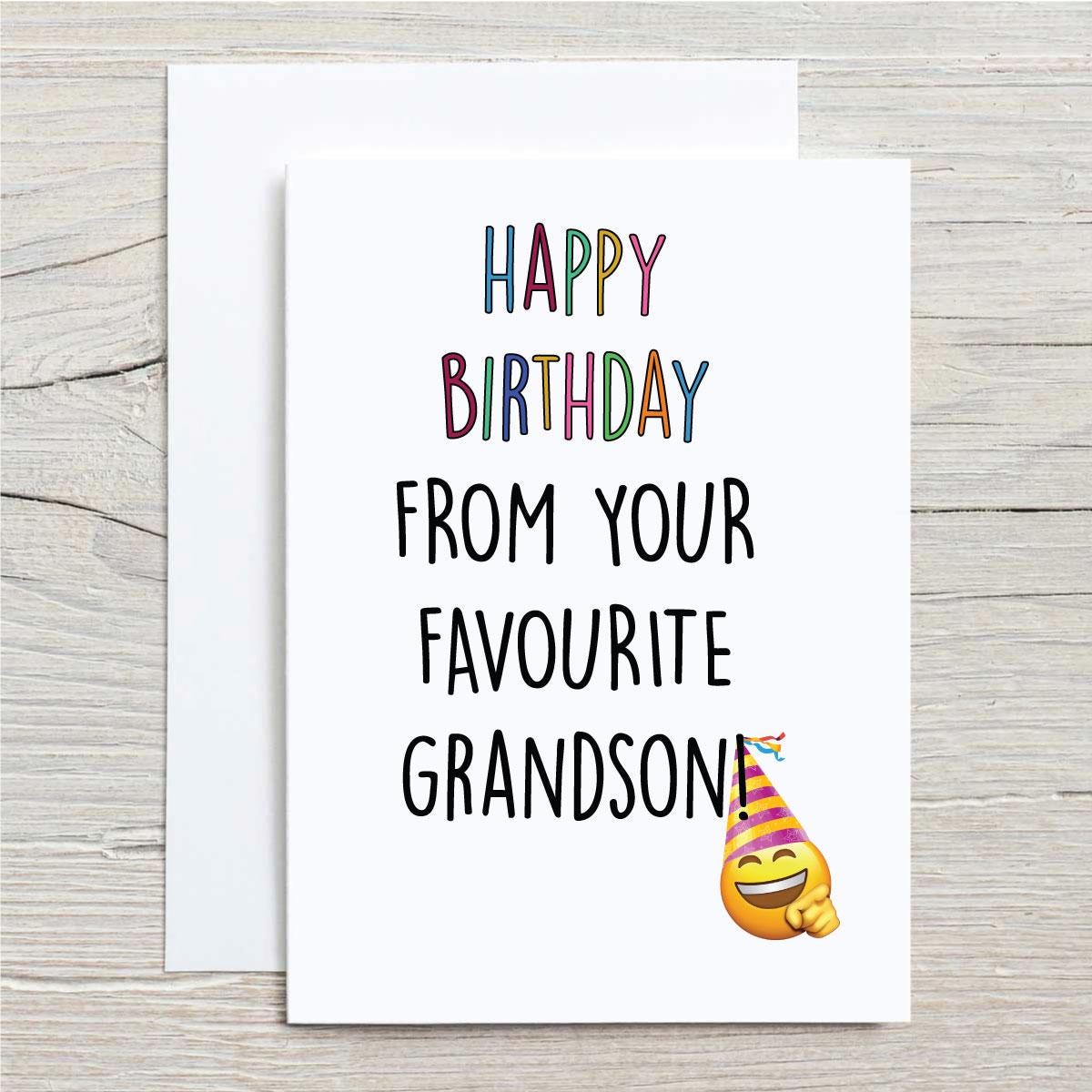 White Cotton Cards Geburtstagskarte – Handgefertigt, 16x16 Cm, Mit Strass, Für Enkel