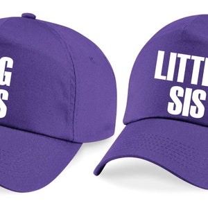 Kids. Big/Little Sis Cap Sister Gift