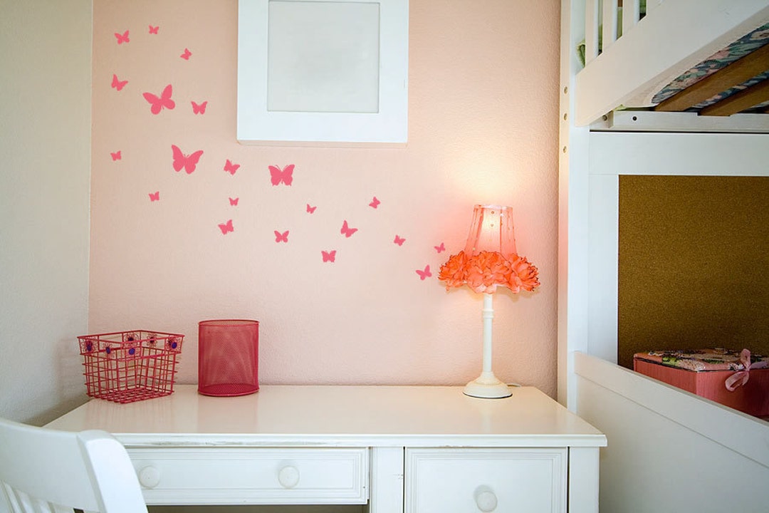 Set of 16 Butterflies Wall Decal Sticker Kids Bedroom Nursery - Etsy UK