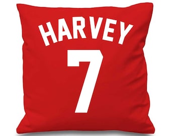 Personalised Football Cushion Cover Bedroom Personalized Football Theme