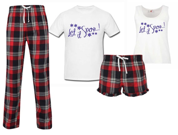 Couples tartan pyjamas best sale