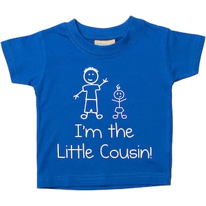 Little Cousin T Shirt Kids Tshirt I&#39;m The Little Cousin Boys T Shirt Available in Sizes from 0-6 Months Children New Born Gift