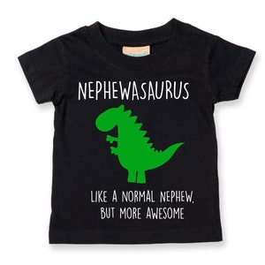 Nephew Dinosaur Tshirt Kids Nephewasaurus Sibling Children Toddler Gift Present