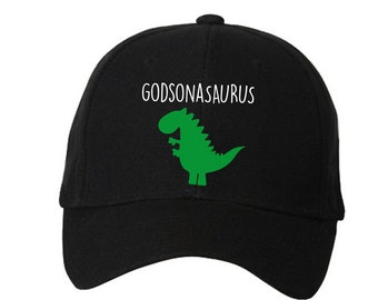 God Son Cap, Godsonasaurus Dinosaur Cap, Great Present.