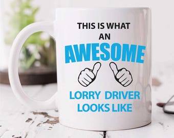 Tasse für LKW-Fahrer | So sieht ein fantastischer LKW-Fahrer aus | Keramik Neuheit Geschenktasse | Lustiges Geschenk für Fahrer