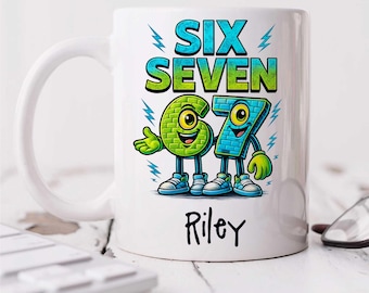 67 Personalised Mug 6 7 Meme Present For Son Six Seven