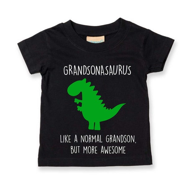 Grandsonasaurus like a normal Grandson but more awesome. Dinosaur Tshirt Kids Children Toddler Gift Present