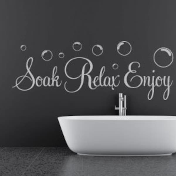 Bathroom Wall Words - Etsy