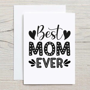 carte de voeux de maman | Anniversaire et fête des mères de la meilleure maman de tous les temps | Carte réfléchie | KeepSake unique