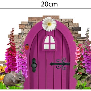 Purple Fairy Cottage Door Wall Decal Sticker Mural Skirting | Etsy