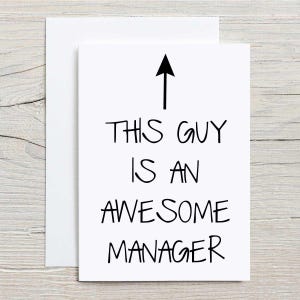 Manager Card This Guy Is An Awesome Manager Greeting Birthday Card Fathers Day